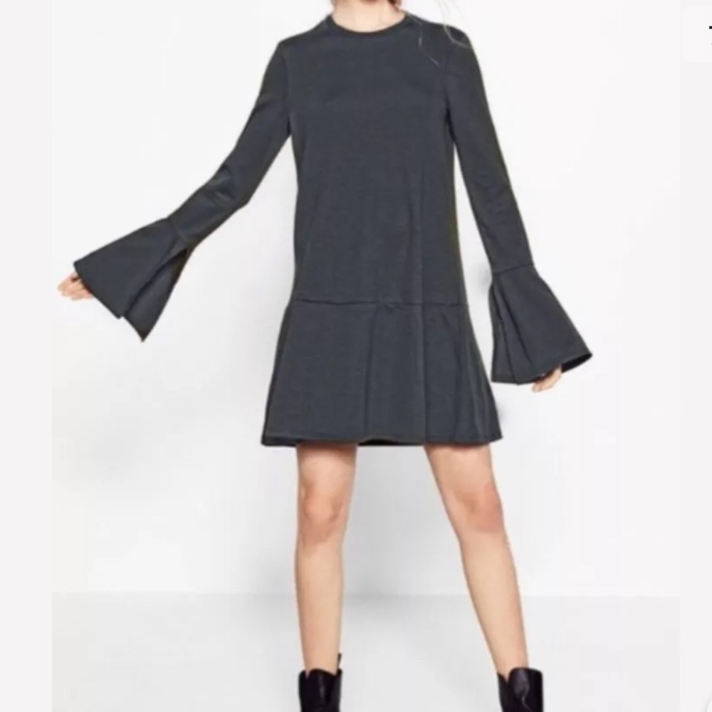 Zara Split Bell Sleeve Sz S